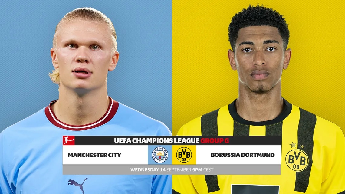 Trực tiếp Man City vs Dortmund hôm nay, Link xem ở đâu, trên kênh nào?