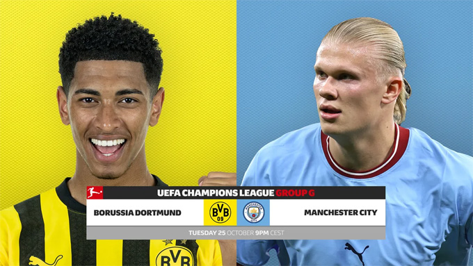 Trực tiếp Dortmund vs Man City hôm nay, Link xem ở đâu, trên kênh nào?