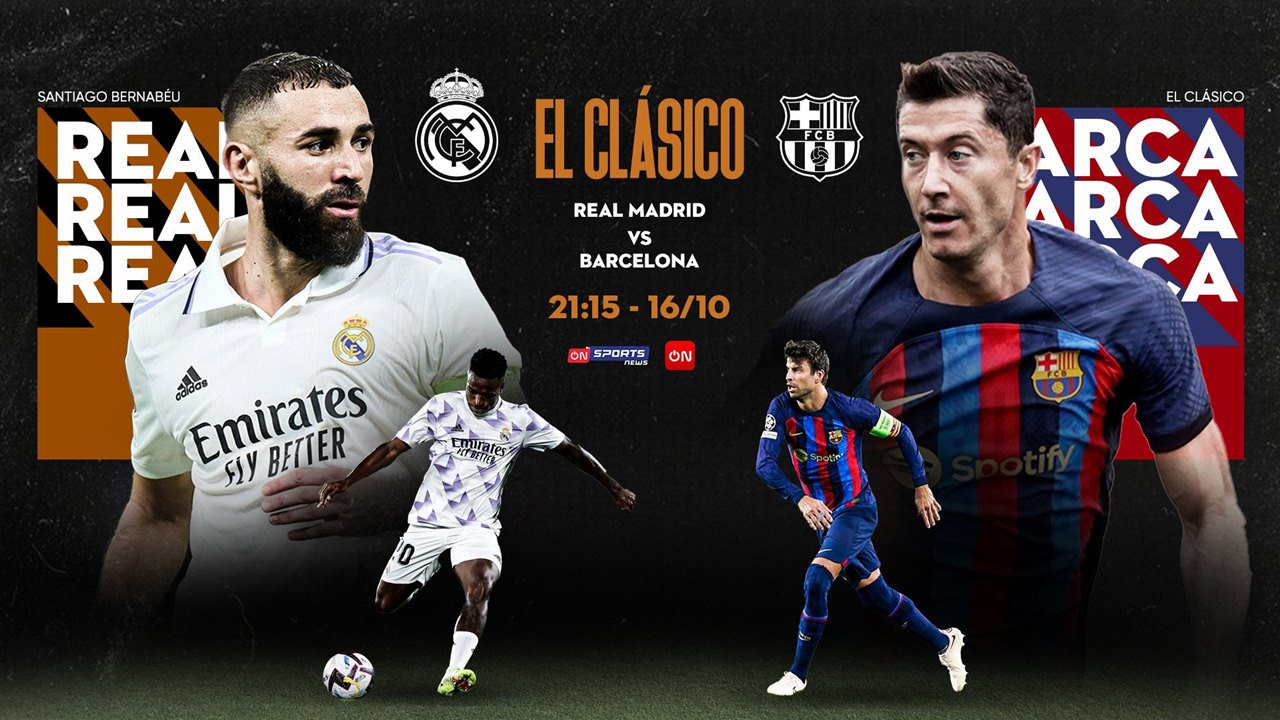 Trực tiếp Real Madrid vs Barcelona hôm nay, Link xem ở đâu, trên kênh nào?
